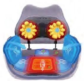 RAISING THE HIP AIRBAG SHIATSU MASSAGER