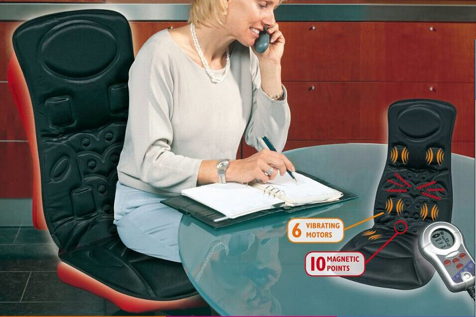 BACK & SEAT VIBRATION WITH HEAT MASSAGER