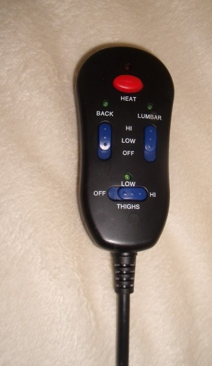 BACK & SEAT VIBRATION WITH HEAT MASSAGER