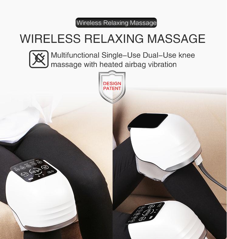 LCD KNEE MASSAGER WITH HEATED AND AIR BAG 