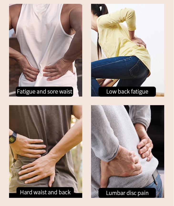 LEFT & RIGHT SWING EMS LUMBAR AIRBAG TRACTION INFRARED LASER MASSAGER