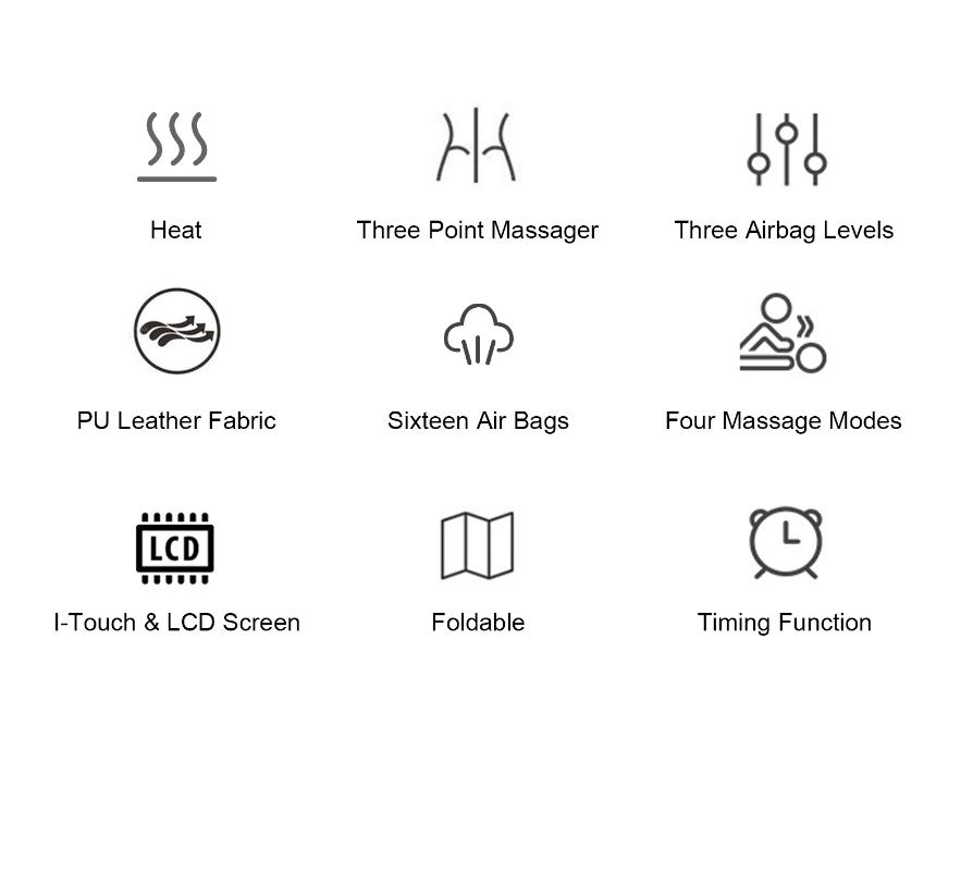 E-BEAUTY CLIP BUTTOCKS AIR MASSAGE MATTRESS WITH HEAT