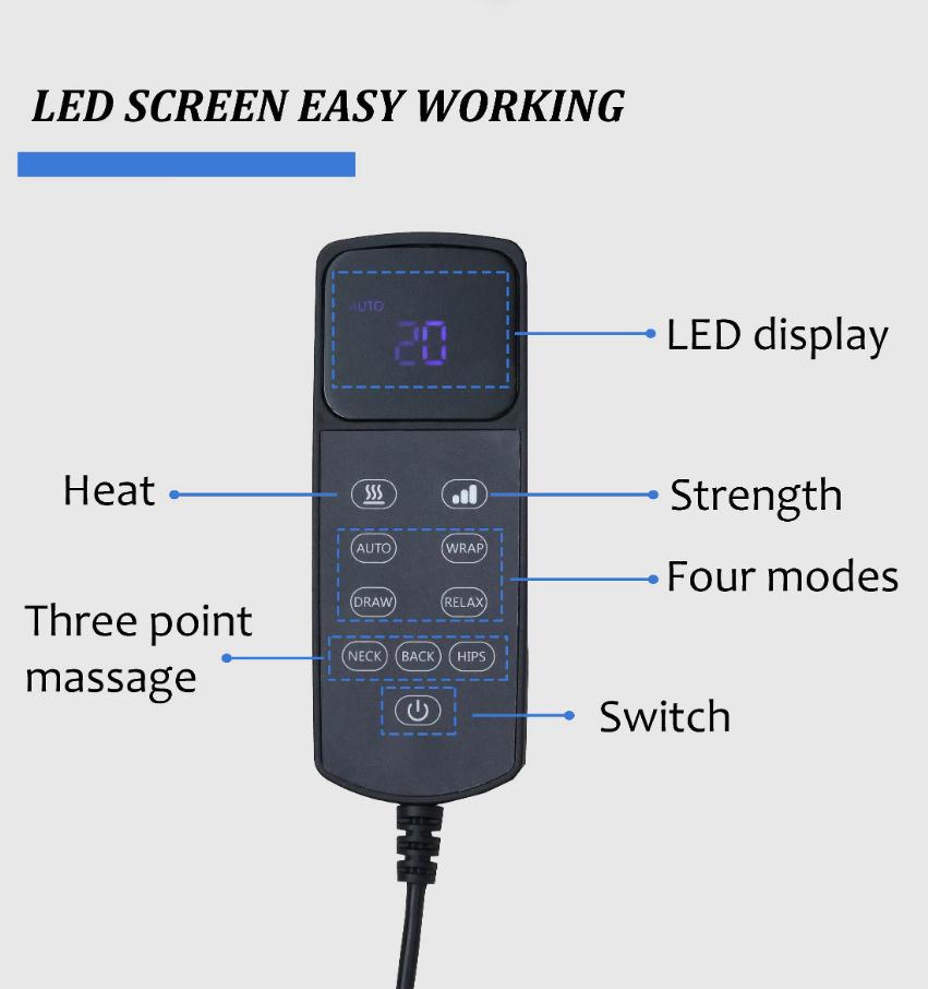 E-BEAUTY CLIP BUTTOCKS AIR MASSAGE MATTRESS WITH HEAT